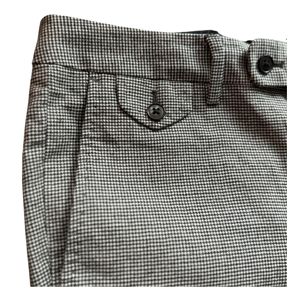Bonobos Black & White Micro-Check Wool Pants – 33x30 - Picture 6 of 7
